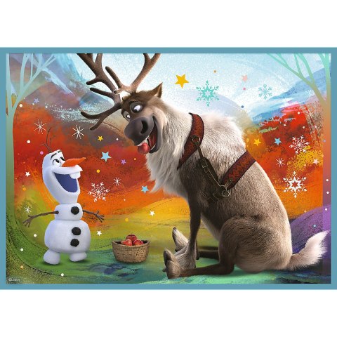 Puzzle - 4w1 (12, 15, 20, 24) - Niezwykły świat Frozen - Kraina Lodu - Trefl 34381