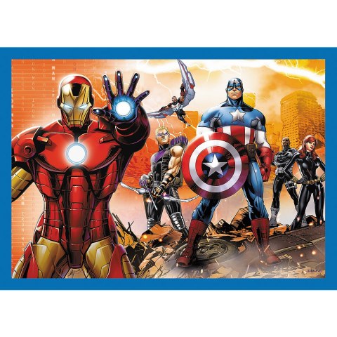 Puzzle - 4w1 (25, 48, 50, 70) - Odważni Avengersi - Trefl 34386