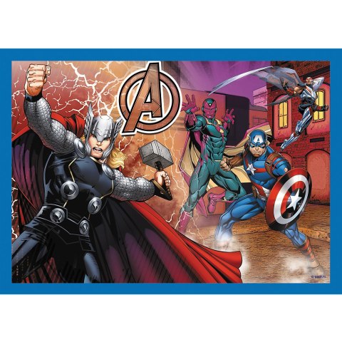 Puzzle - 4w1 (25, 48, 50, 70) - Odważni Avengersi - Trefl 34386