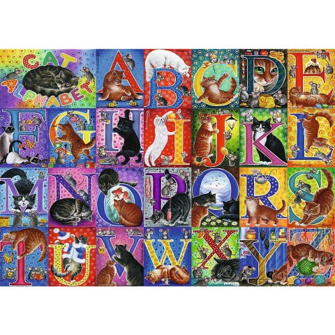 Puzzle - 500 - Koci alfabet - Trefl 37527