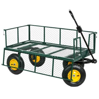 Wózek Ogrodowy Transportowy Składany Przyczepka Stalowa 200 kg